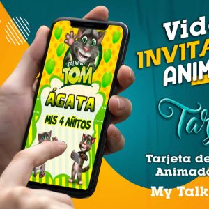 Video Invitación de My Talking Tom en MP4