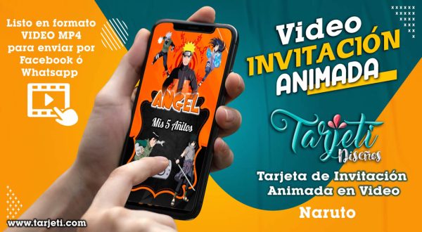 Video Invitación de Naruto en MP4