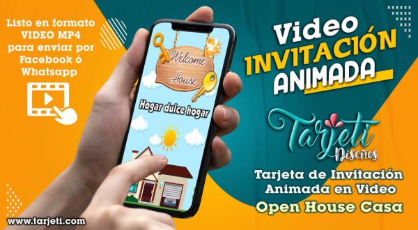 Video Invitación de Open House Casa en MP4