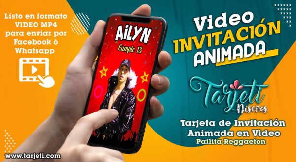 Video Invitación de Pailita Reggaeton en MP4