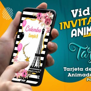 Video Invitación de Paris en MP4