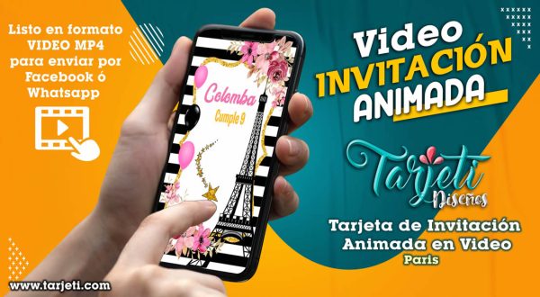 Video Invitación de Paris en MP4