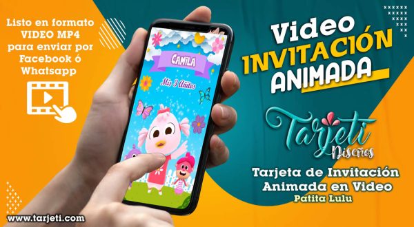 Video Invitación de Patita Lulu en MP4