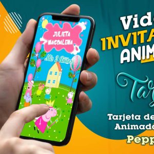 Video Invitación de Peppa Pig en MP4