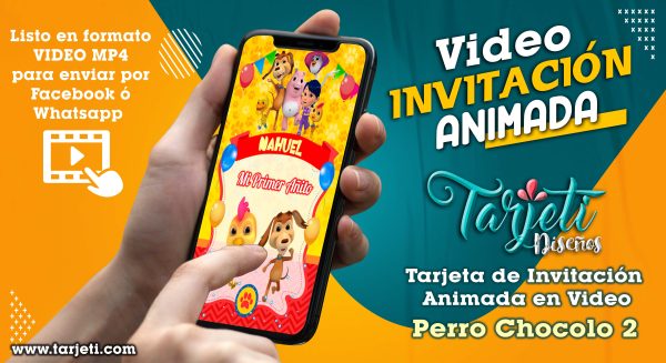 Video Invitación de Perro Chocolo 2 en MP4