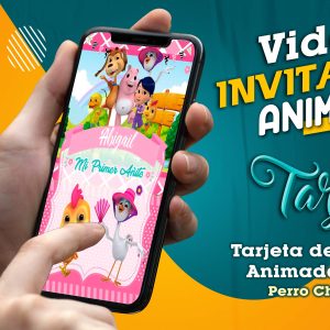 Video Invitación de Perro Chocolo Girl en MP4