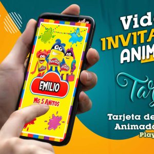 Video Invitación de Play Doh en MP4