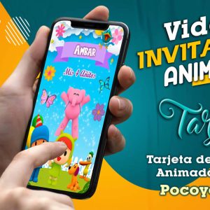 Video Invitación de Pocoyo Mujer en MP4