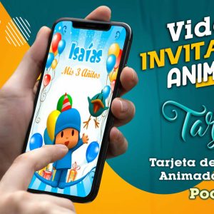 Video Invitación de Pocoyo en MP4
