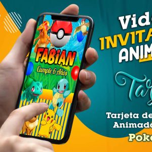 Video Invitación de Pokemon en MP4