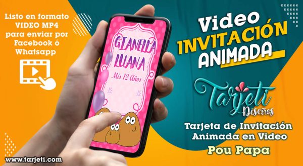 Video Invitación de Pou Papa en MP4
