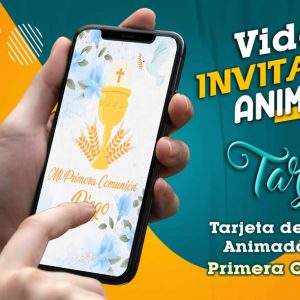 Video Invitación de Primera Comunion 2 en MP4