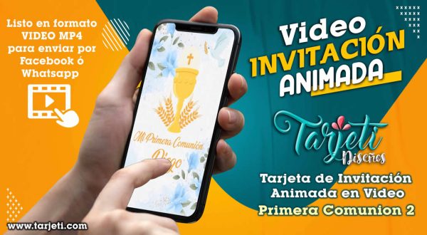 Video Invitación de Primera Comunion 2 en MP4