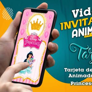 Video Invitación de Princesa Jazmín en MP4