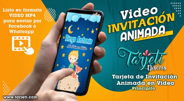 Video Invitación de Principito en MP4