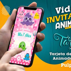 Video Invitación de Pulpitos en MP4