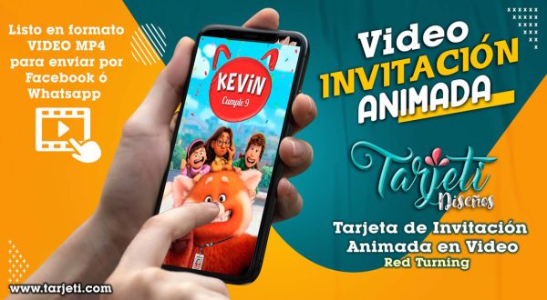 Video Invitación de Red Turning en MP4