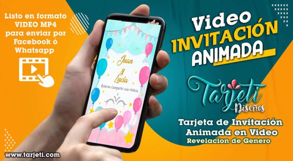 Video Invitación de Revelacion de Genero en MP4