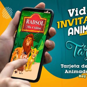 Video Invitación de Rey Leon en MP4