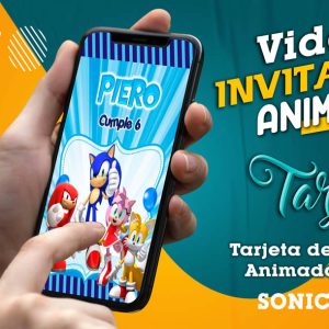 Video Invitación de SONIC Boom en MP4