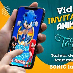 Video Invitación de SONIC la Pelicula en MP4