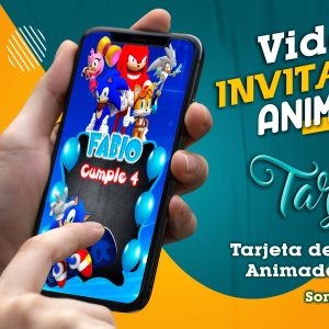 Video Invitación de Sonic 02 en MP4