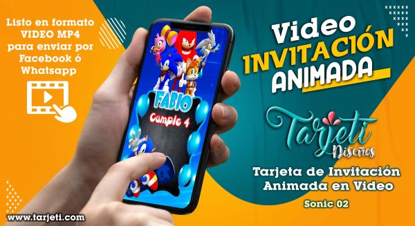 Video Invitación de Sonic 02 en MP4