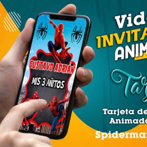 Video Invitación de Spiderman en MP4