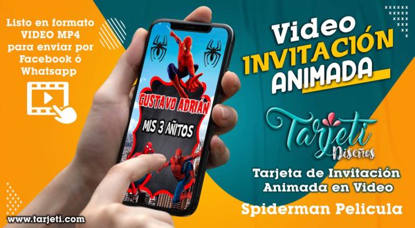 Video Invitación de Spiderman en MP4