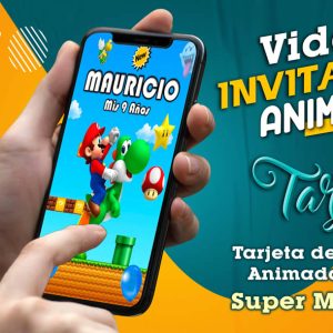 Video Invitación de Super Mario Bros en MP4