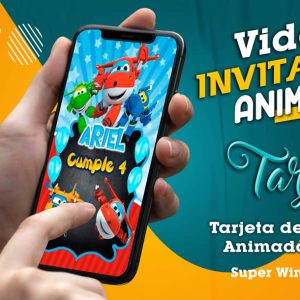 Video Invitación de Super Wings en MP4