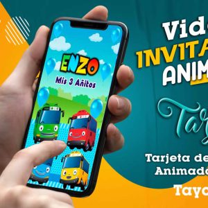 Video Invitación de Tayo Bus en MP4