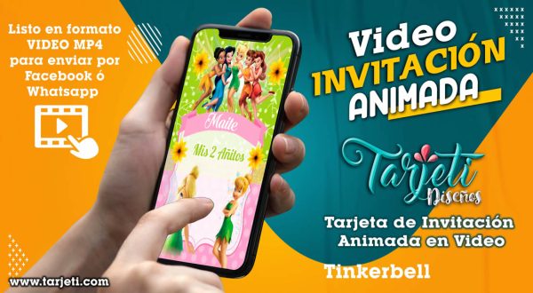 Video Invitación de Tinkerbell en MP4
