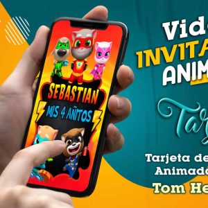 Video Invitación de Tom Hero Dash en MP4