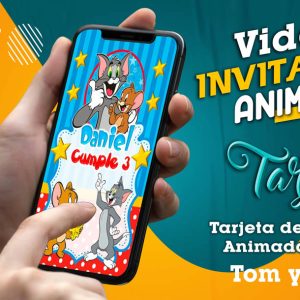 Video Invitación de Tom y Jerry en MP4