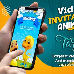 Video Invitación de Pato Renato en MP4