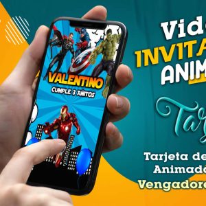 Video Invitación de Vengadores Avengers en MP4