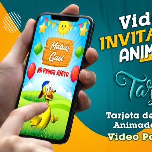 Video Invitación de Patito Juan en MP4