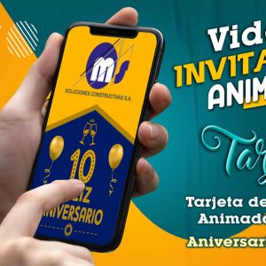 Video Invitación de Aniversario Empresa en MP4