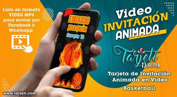 Video Invitación de Basketball en MP4