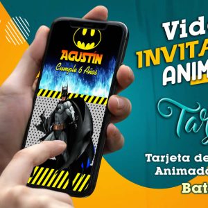Video Invitación de Batman en MP4
