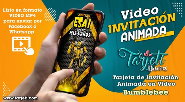 Video Invitación de Bumblebee en MP4