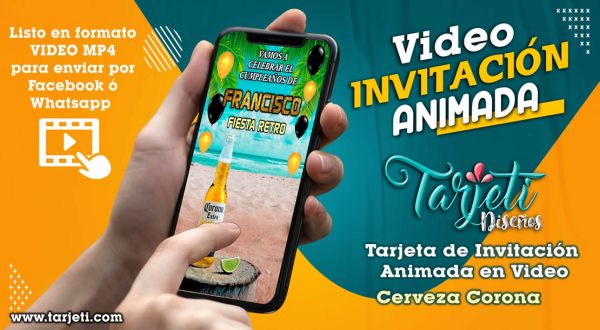 Video Invitación de Cerveza Corona en MP4