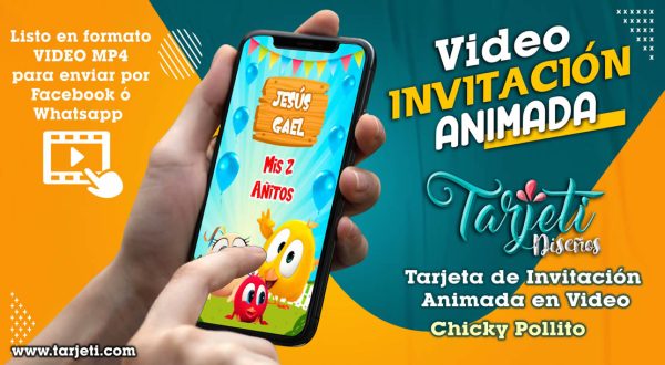 Video Invitación de Chicky Pollito en MP4