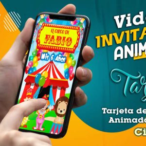 Video Invitación de Circo en MP4