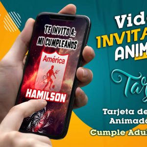 Video Invitación de Cumple Adulto America en MP4