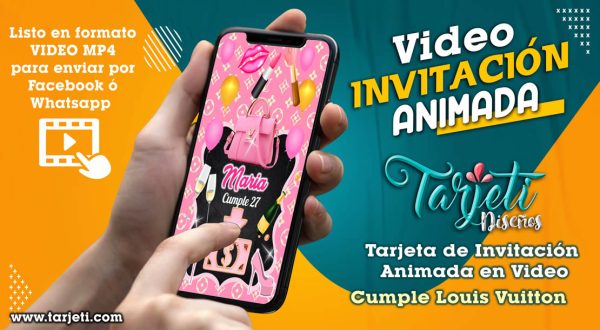 Video Invitación de Cumple Louis Vuitton en MP4