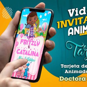 Video Invitación de Doctora Juguetes en MP4