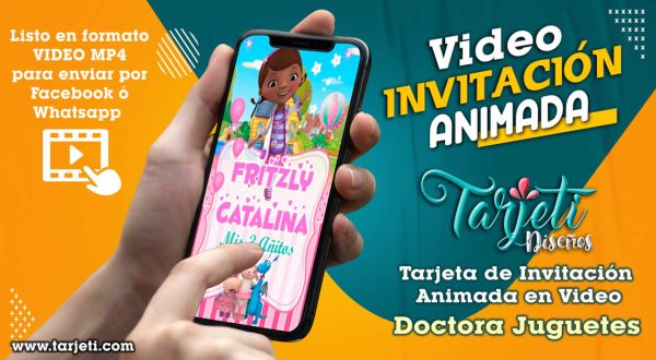 Video Invitación de Doctora Juguetes en MP4
