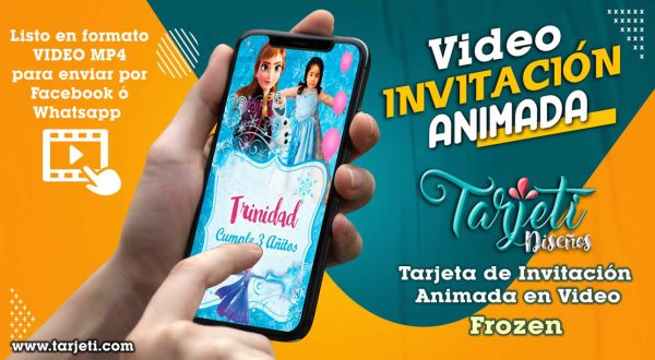 Video Invitación de Frozen en MP4